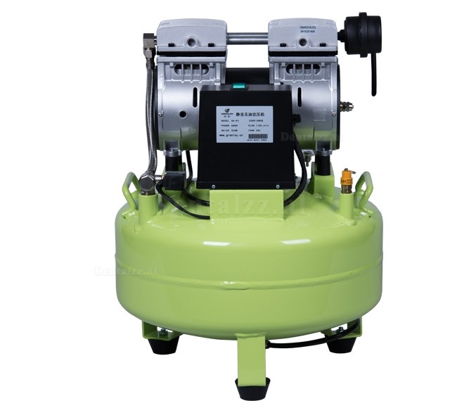 Greeloy® Tandheelkundige olievrije luchtCompressor GA-61 één voor twee